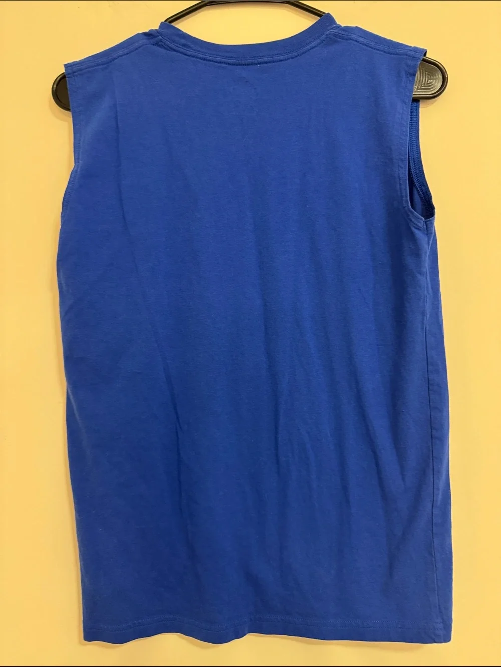 adidas Blue Tank with Silver Vertical Logo - Picture 3 of 3